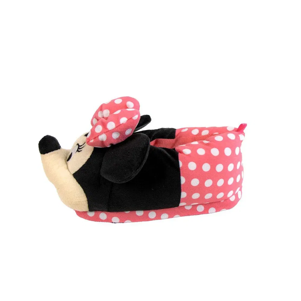 Детские тапочки для девочек с 3D-аппликацией Minnie Disney, Pink — фото 4