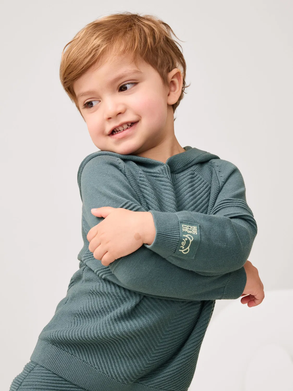 Спортивный костюм Next Blue Knitted Hoodie and Jogger Set, синий — фото 2