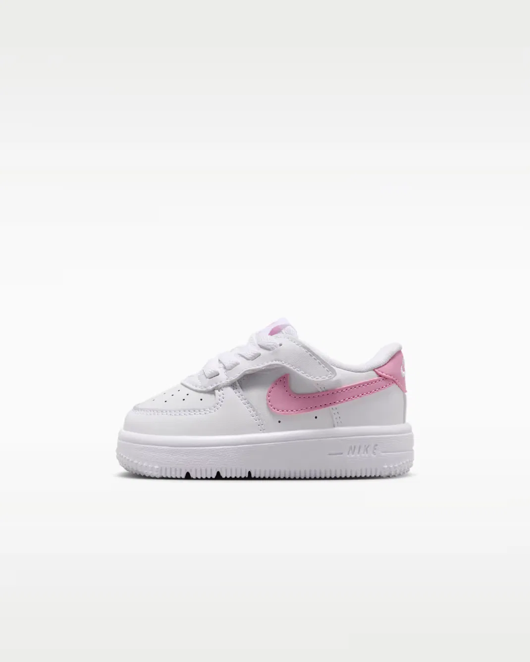 Детская/подростковая обувь Nike Force 1 Low EasyOn, White/White/Pink Rise