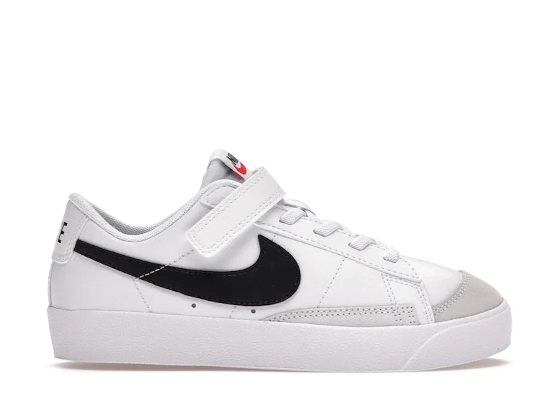 Детские кроссовки с кожаным верхом Nike Blazer Low 77 Vintage Nike, White/Sail-Black