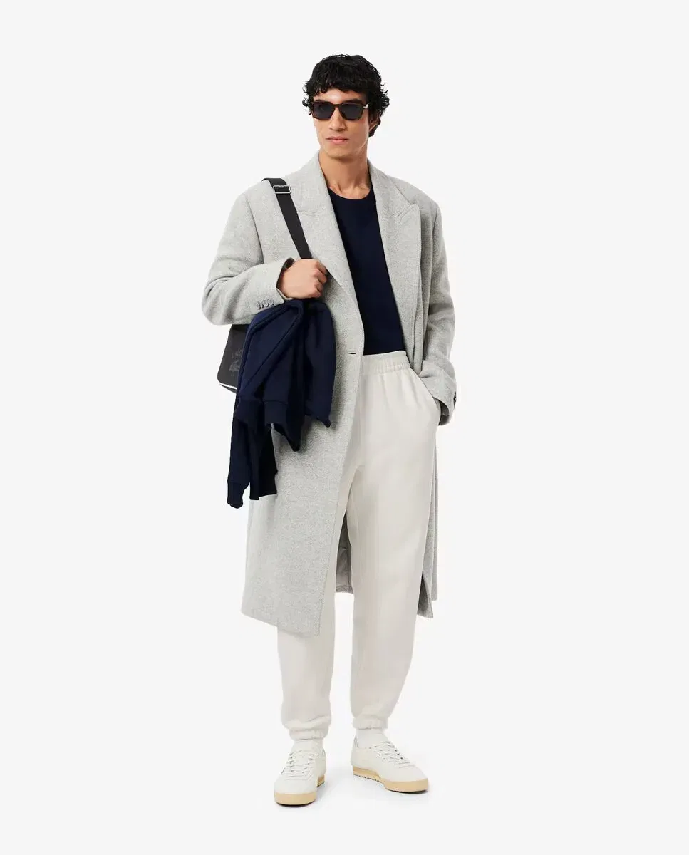 Мужские спортивные штаны из органического хлопка Lacoste, Blanco — фото 4