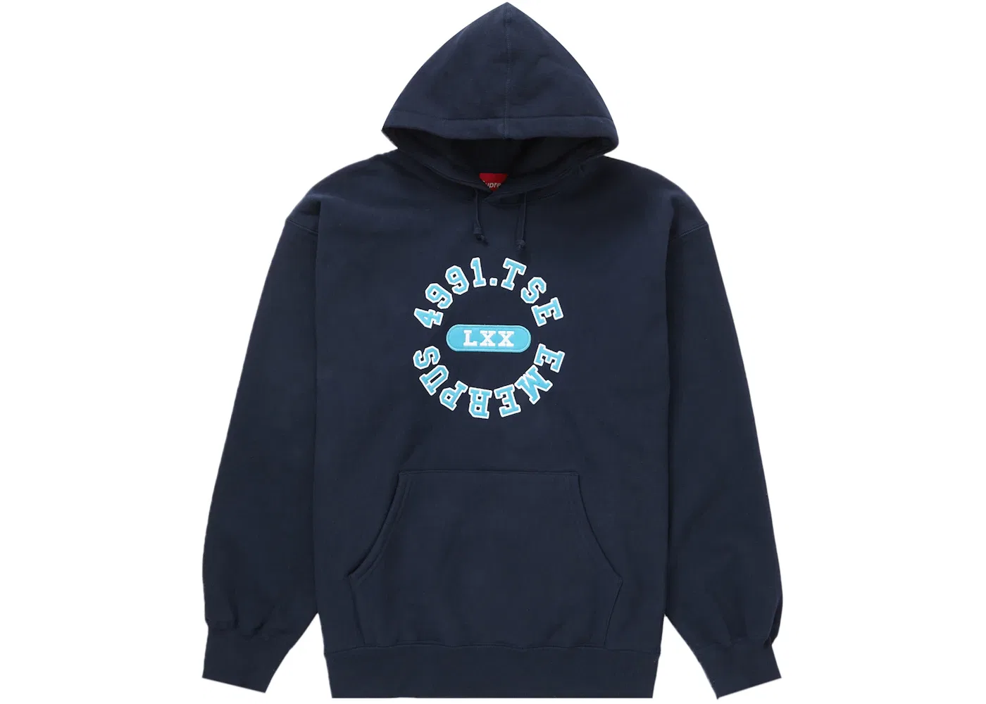 Мужской худи с капюшоном Supreme Reverse Hooded Sweatshirt, Navy