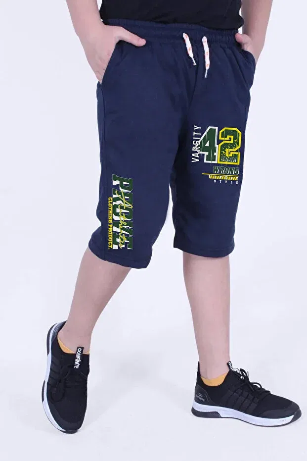 Детские шорты для мальчиков с принтом Prove Printed Panios Kids, Navy Blue — фото 3