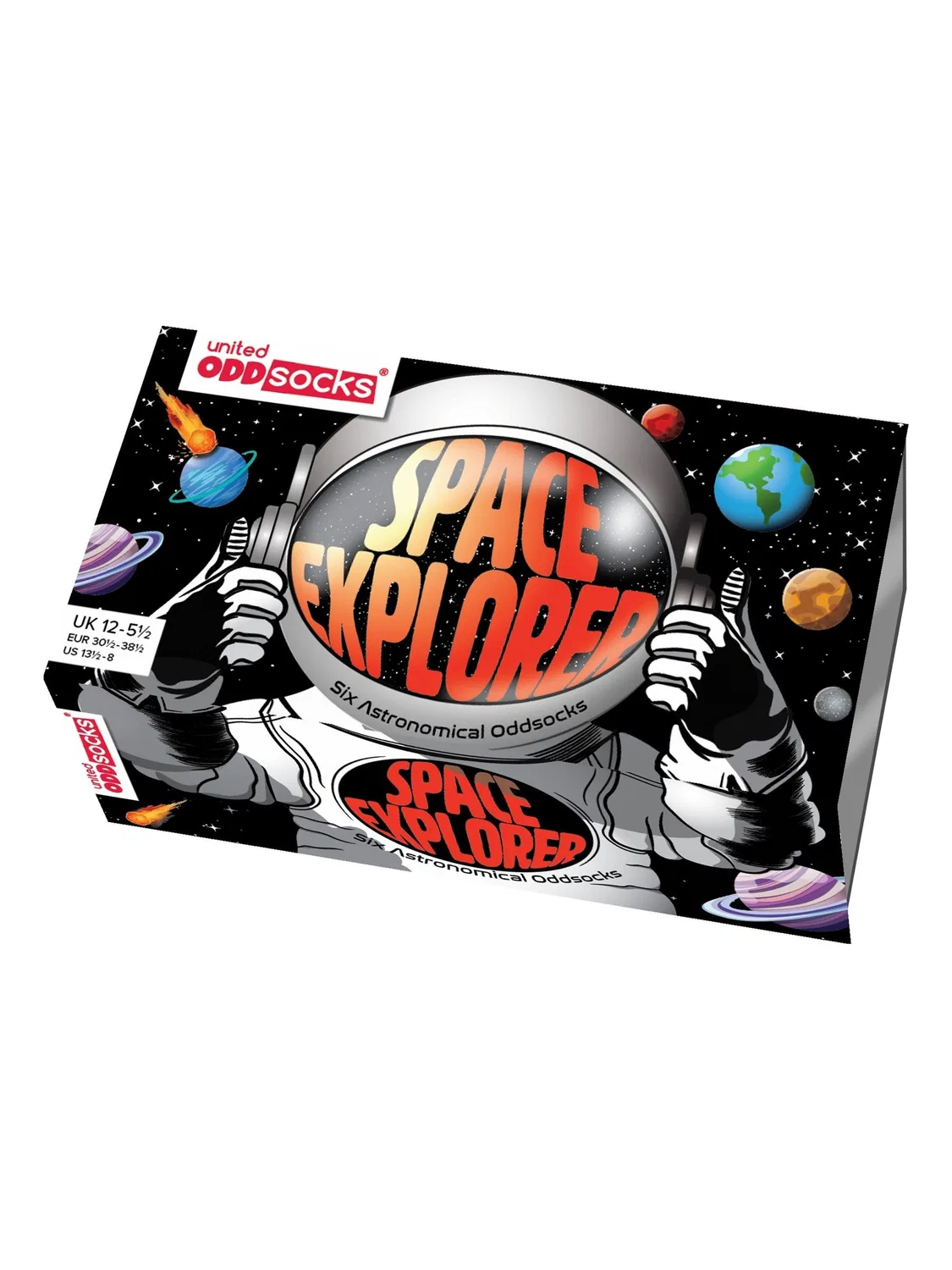 Носки United Odd Socks Space Explorer, черный — фото 3