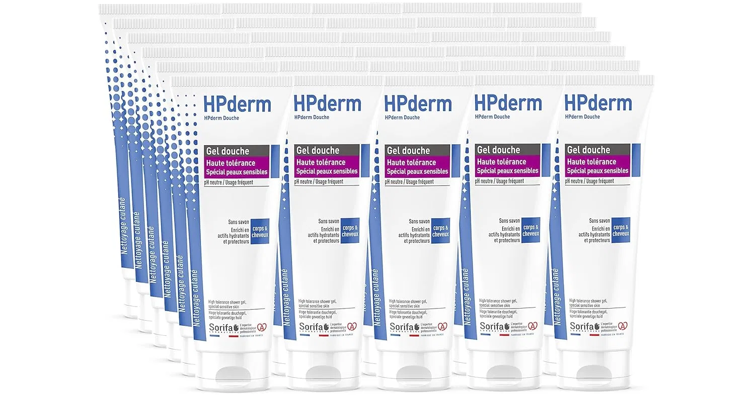 Гель для душа 2-в-1 для тела и волос HPderm High Colour Power, SORIFA, набор 30 шт. по 200 мл, Fresh