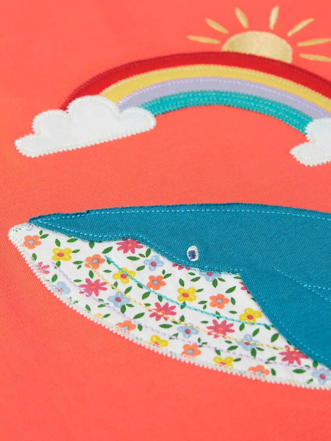 Футболка с аппликацией Scout Frugi, красный — фото 4