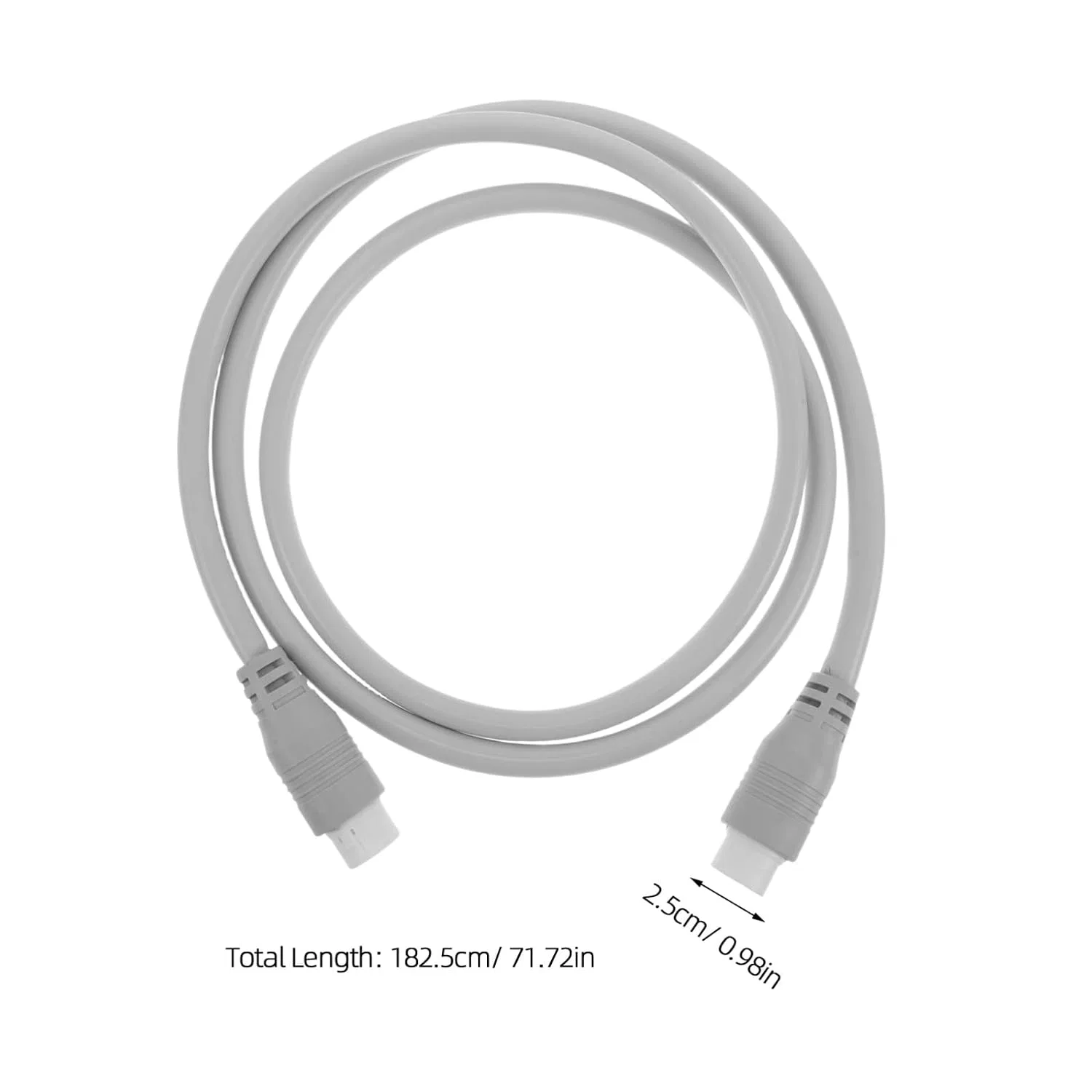 Вакуумный шланг для RF кавитации и коррекции тела, VILLCASE, 182.5x2.5x2.5 см, серый — фото 2