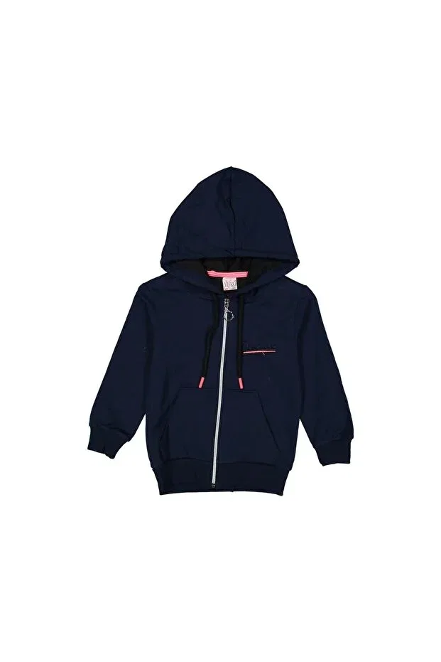 Детский кардиган для девочек с капюшоном Baglan, Navy Blue