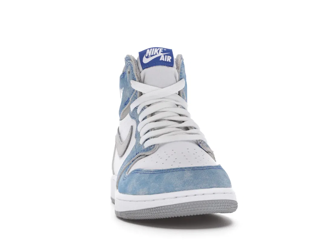 Детские кроссовки с принтом Jordan 1 Retro High Jordan, Hyper Royal/Light Smoke Grey-White — фото 2