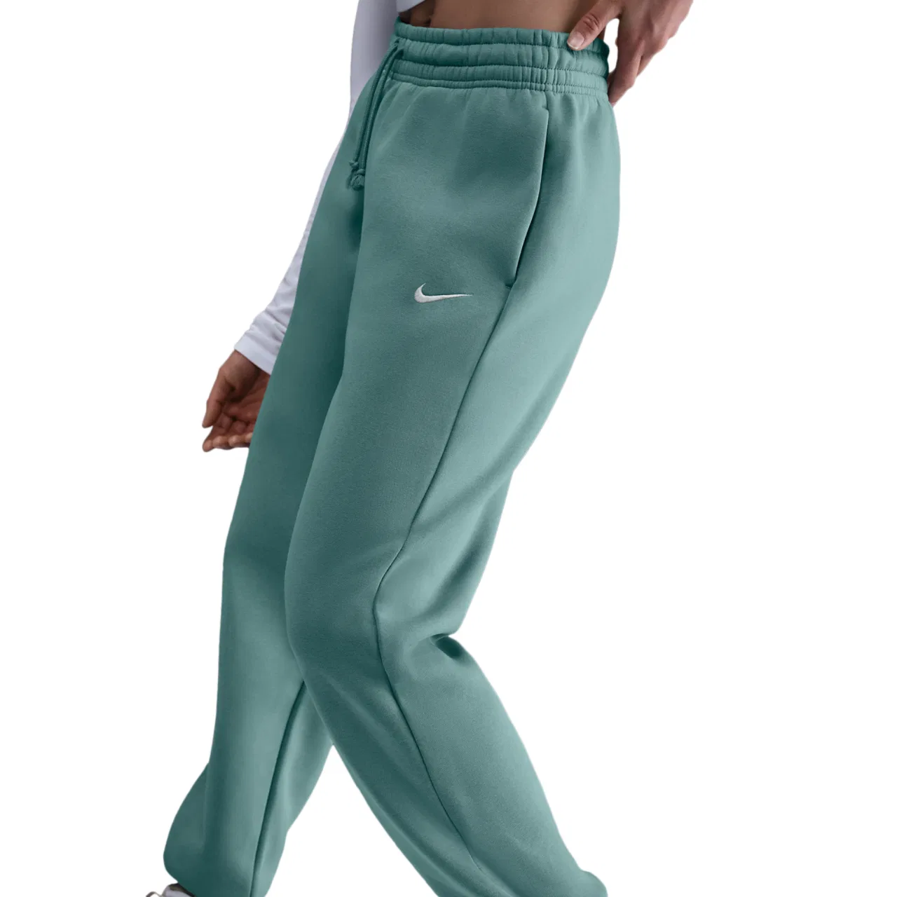 Женские брюки-джоггеры Oversized Phoenix HR Nike, цвет Sail/Cannon