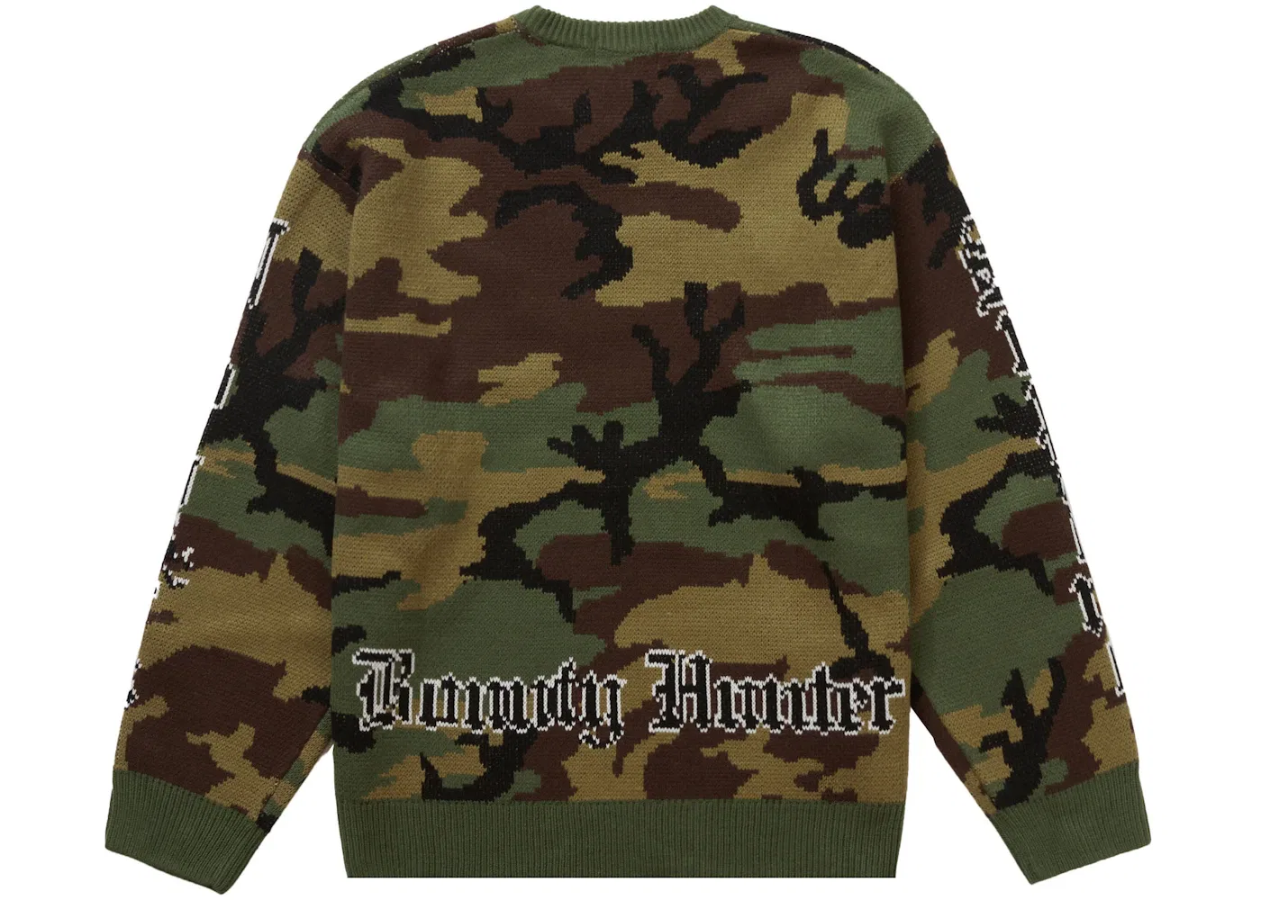 Мужской свитер с принтом Supreme Bounty Hunter Sweater Woodland Camo, Woodland Camo — фото 2