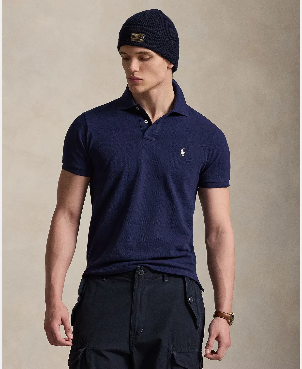 Мужское поло с коротким рукавом Polo Ralph Lauren, Azul Marino
