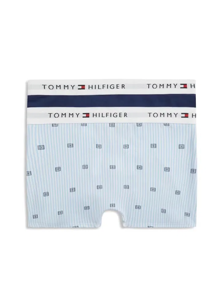 Трусы-боксеры с принтом комплект 2 шт Tommy Hilfiger, синий — фото 2