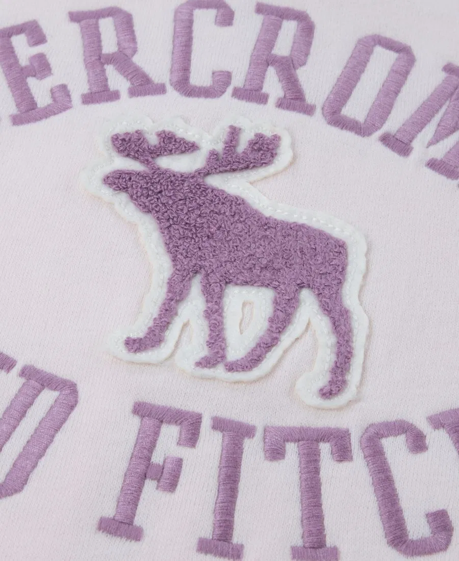 Детский худи на молнии с принтом сзади abercrombie kids, Pastel Purple — фото 4