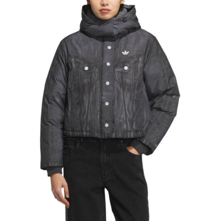 Куртка FW25 FK DENIM CROP Down женская Adidas Originals, черный — фото 2