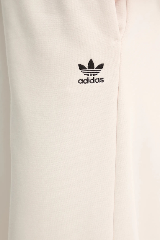 Широкие брюки Femme Galore Wideleg Fleece из флиса Adidas Originals, бежевый — фото 4