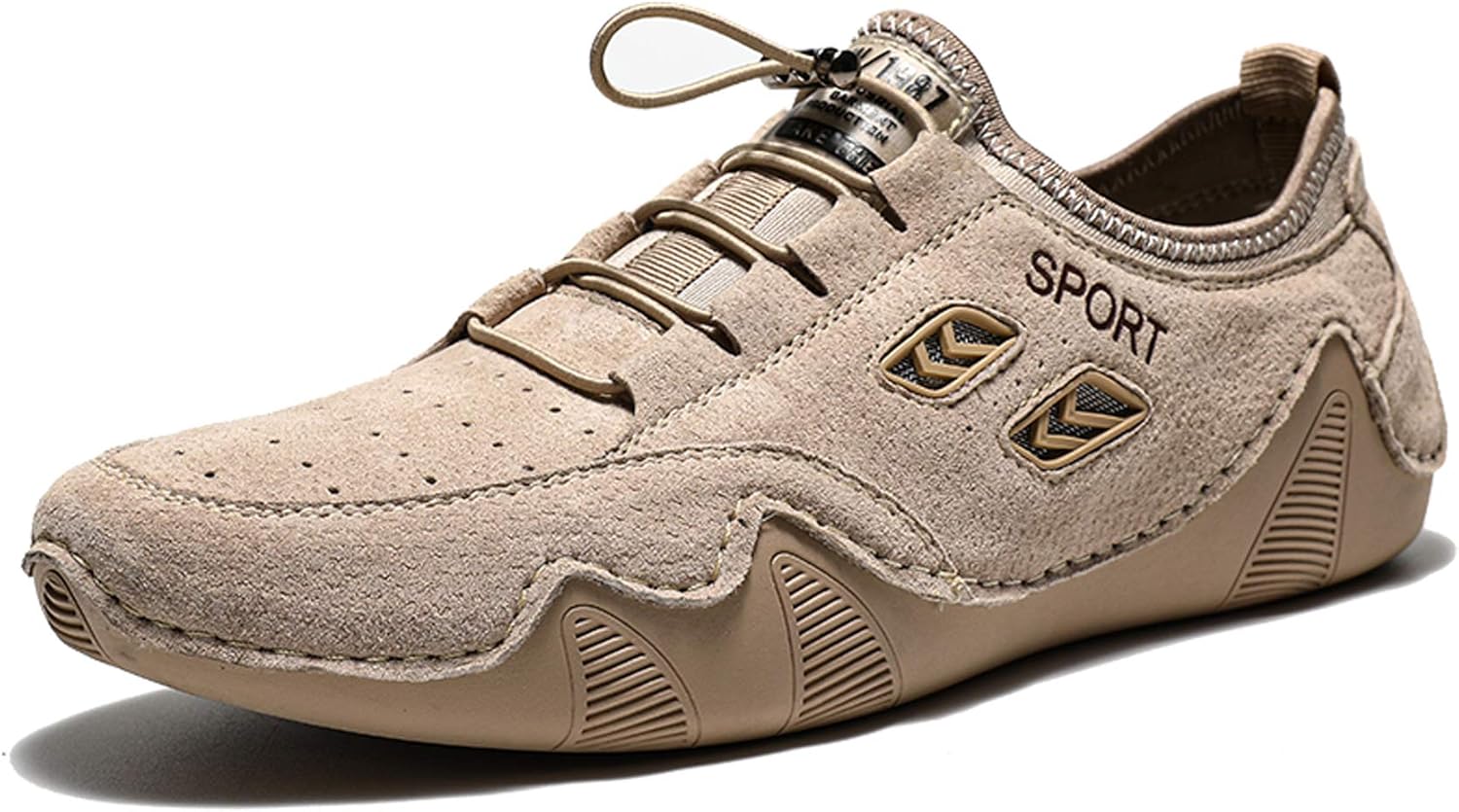 

Мужские кожаные туфли GOSPT, удобные повседневные лоферы для работы, хаки