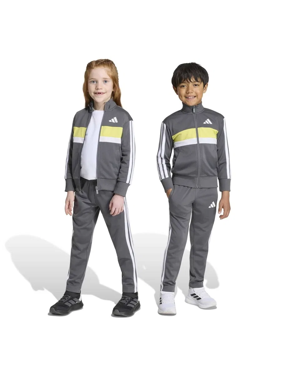 Спортивный костюм ADIDAS SPORTSWEAR 'Seasonal Essentials Tiberio' темно-серого цвета — фото 2