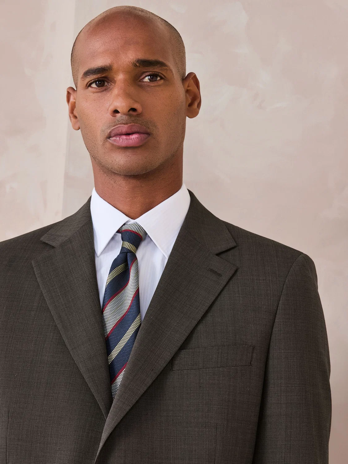 Пиджак Tailored Fit N.Premium Texture с шерстью Next, Коричневый