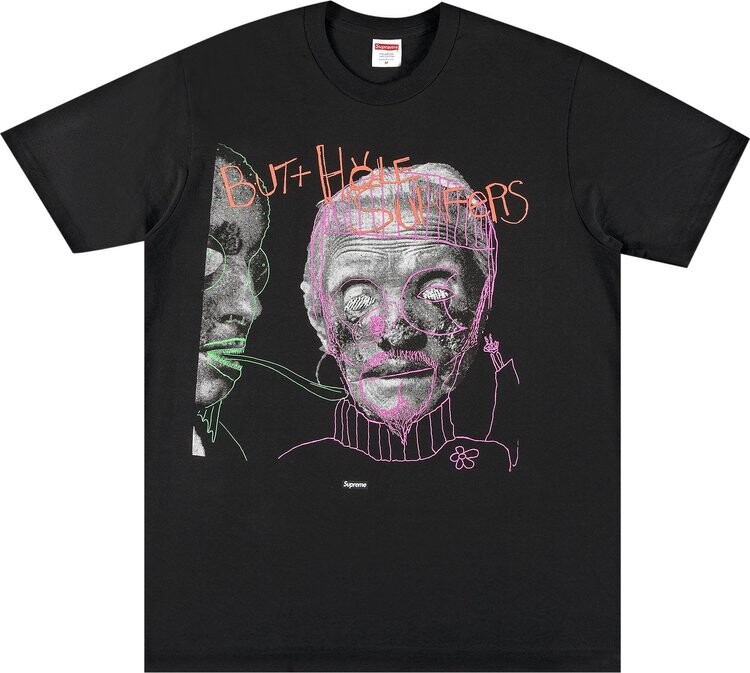 

Футболка Supreme x Butthole Surfers Psychic Tee 'Black', черный