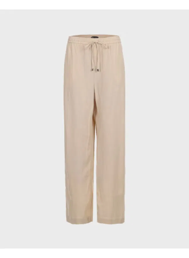 Брюки прямые с завязками Zara, льняной