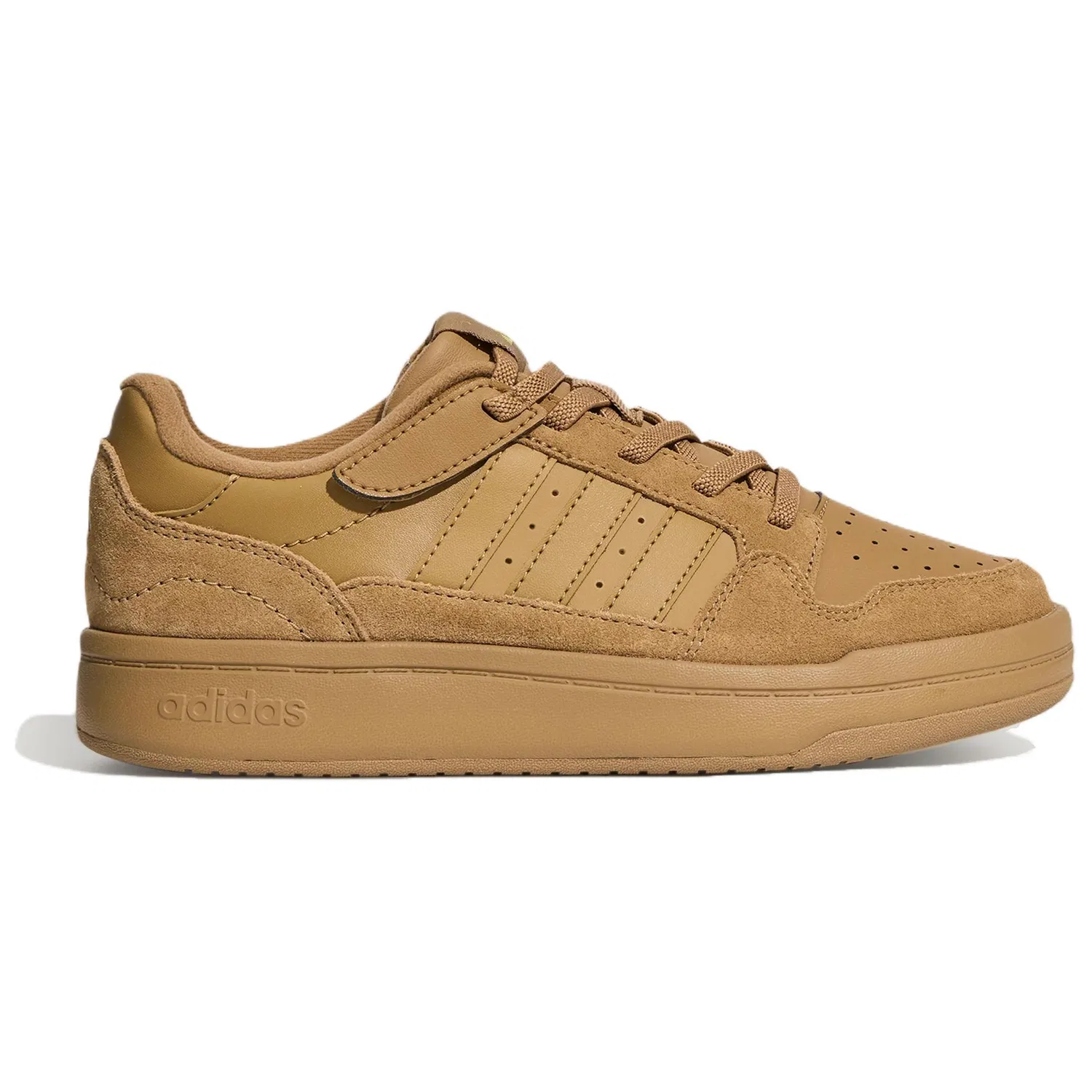 Детские кеды для скейтбординга Adidas COMFICOURT, Cardboard Yellow/Gold — фото 3