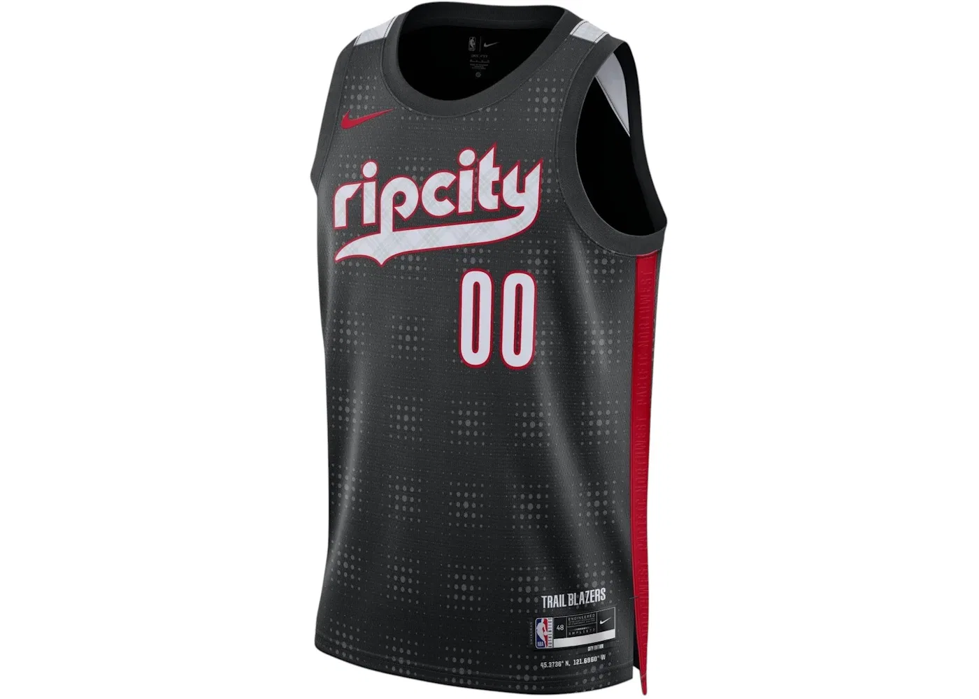 Мужская джерси с длинным рукавом Nike Portland Trail Blazers Scoot Henderson Jersey, Black