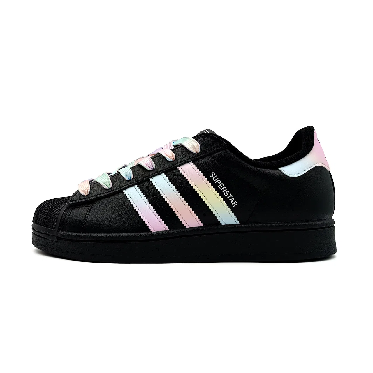 Детские кеды для скейтбординга Superstar 2, Adidas Originals, Black Multicolor