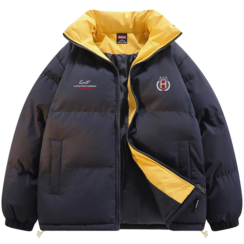 Детская пуховая куртка с воротником-стойкой BALENO, Navy Blue