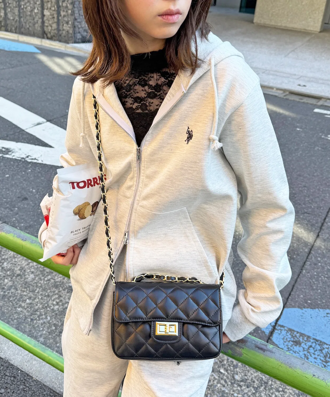 Мужское/Женское худи с длинным рукавом на молнии, с вышивкой U.S. POLO ASSN., Ash Grey