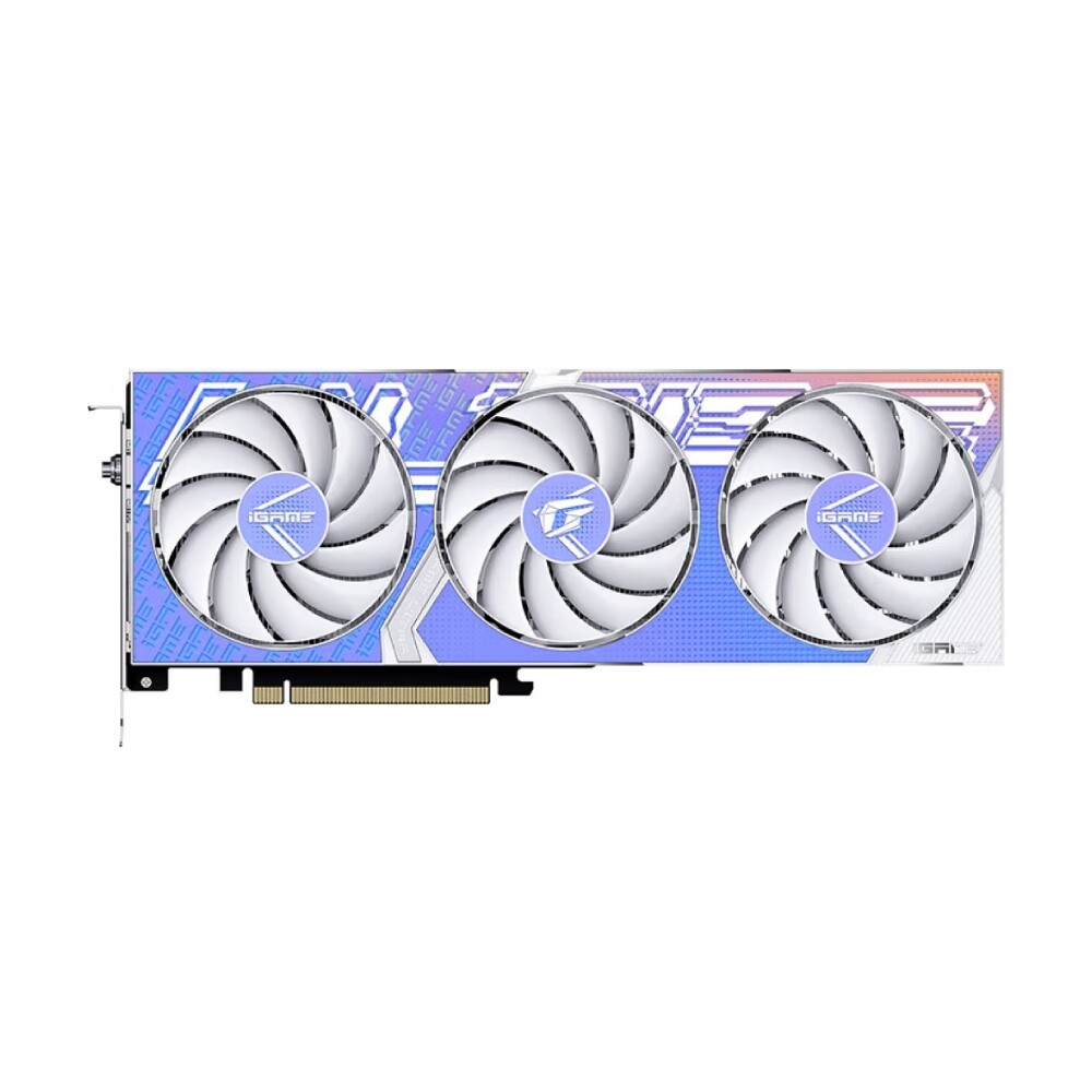 

Видеокарта Colorful iGame GeForce RTX 4060 Ultra Z OC, 8 ГБ, белый/синий