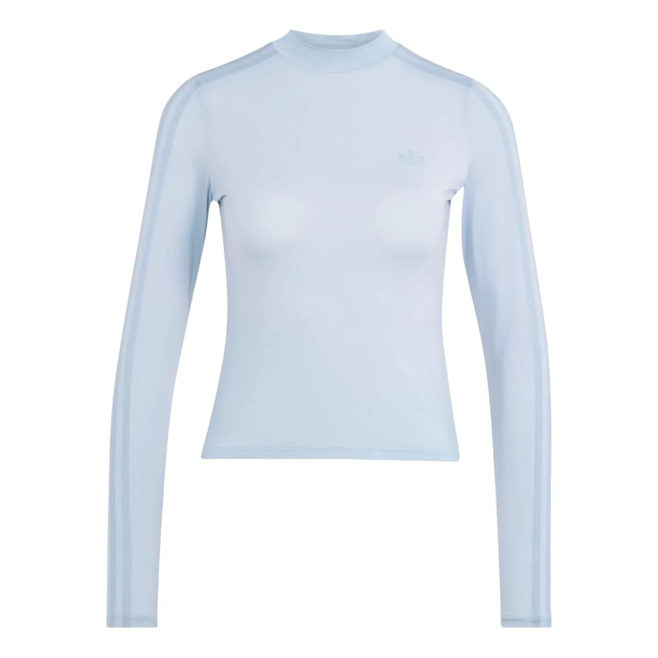 Женская футболка Jennie Sheer Long Sleeve T-Shirt Asia Sizing 'Wonder Blue' adidas, Wonder Blue