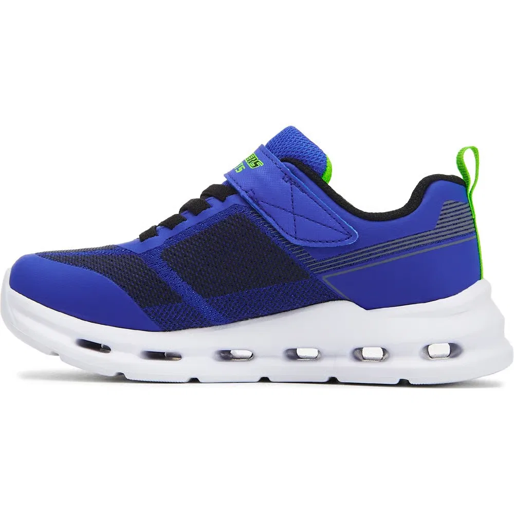 Детские кроссовки с подсветкой Glide Step Skechers, Blue/Black — фото 3