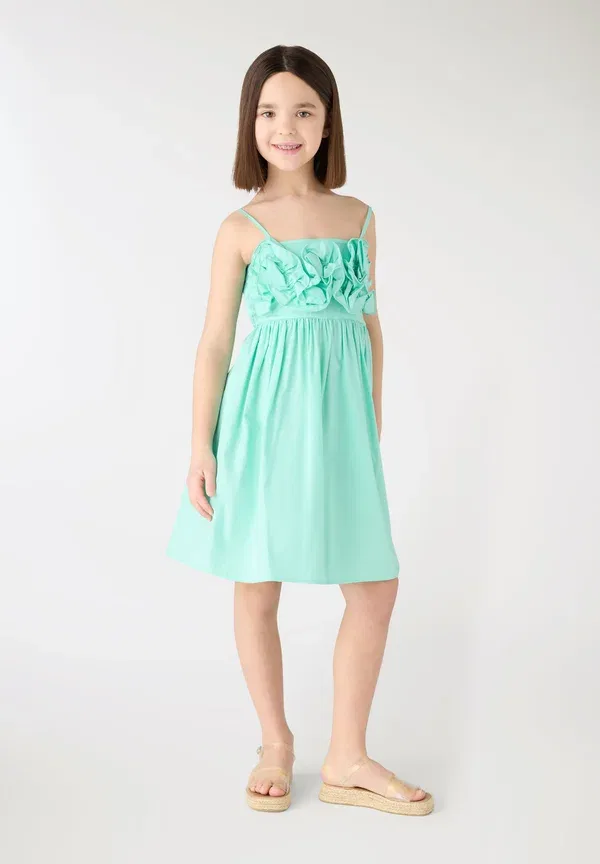Платье хлопковое day dress Terranova, Verde acqua chiaro, светло-бирюзовый