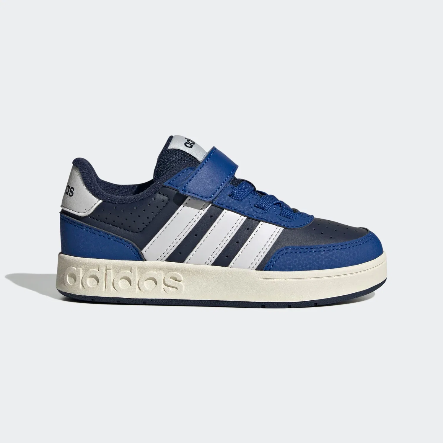 Детские кроссовки на липучке Adidas Sportswear, Collegiate Navy/Dash Grey/Collegiate Royal — фото 2
