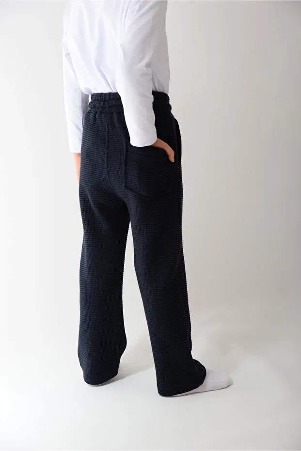 Детские брюки для мальчиков мешковатые Kidspitircik, Navy Blue — фото 4