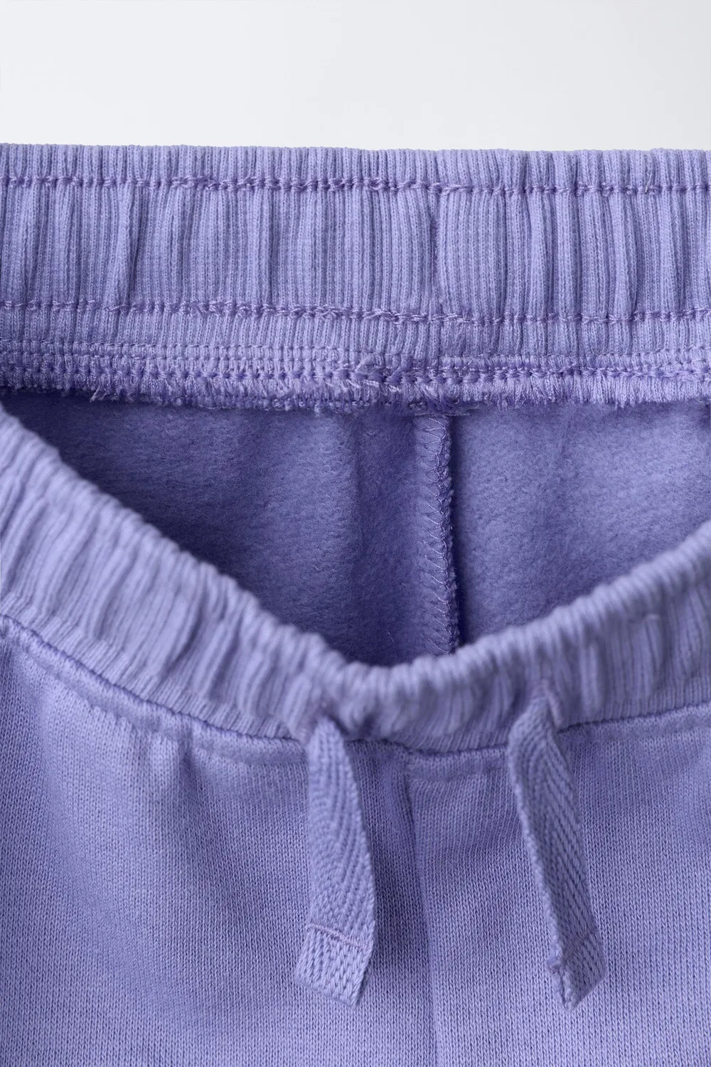Плюшевые брюки с вышивкой в виде ромашек ZARA, Blue/Lavender — фото 4