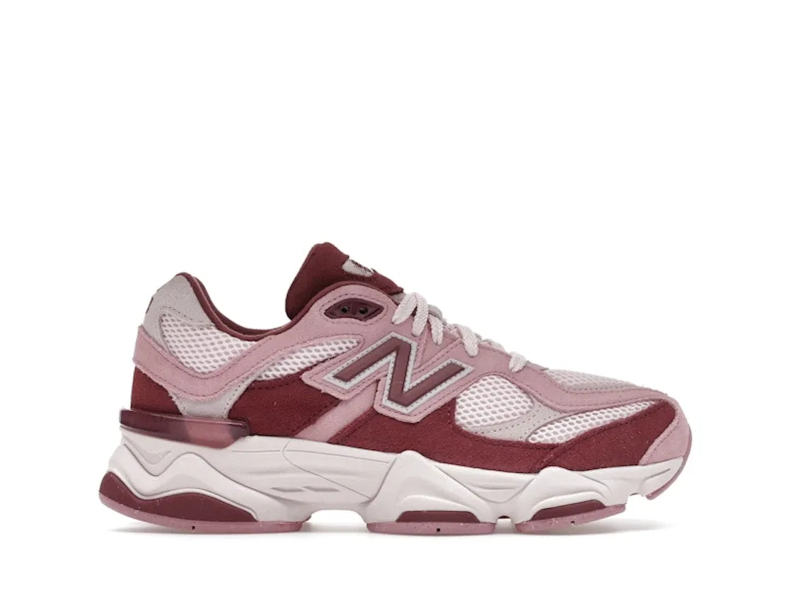 Детские кроссовки Lifestyle с принтом New Balance 9060, Pink Granite Washed Burgundy