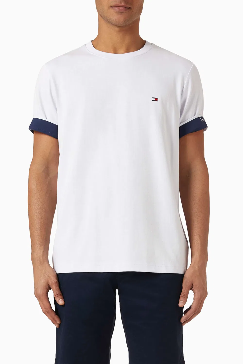 Футболка с коротким рукавом из смесового хлопка Tommy Hilfiger