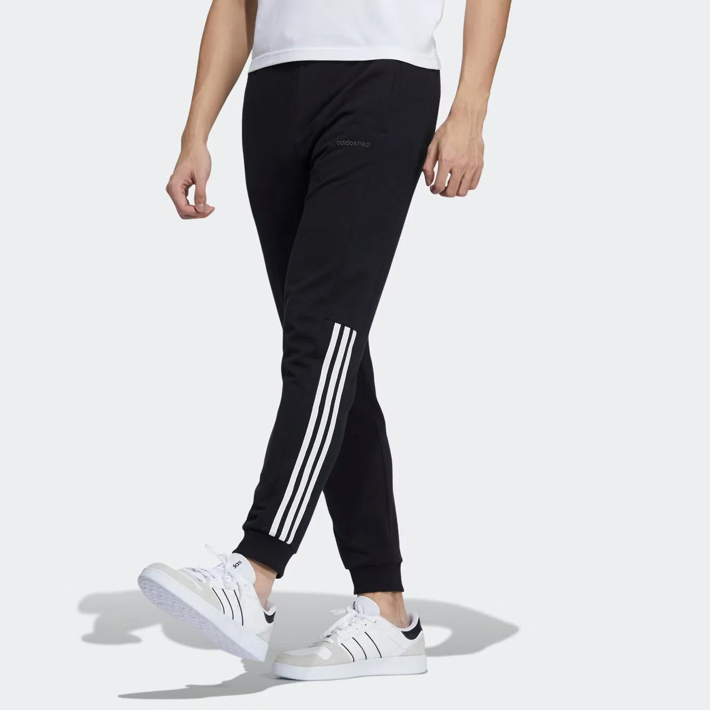 Брюки спортивные с лампасами Adidas, черный — фото 2