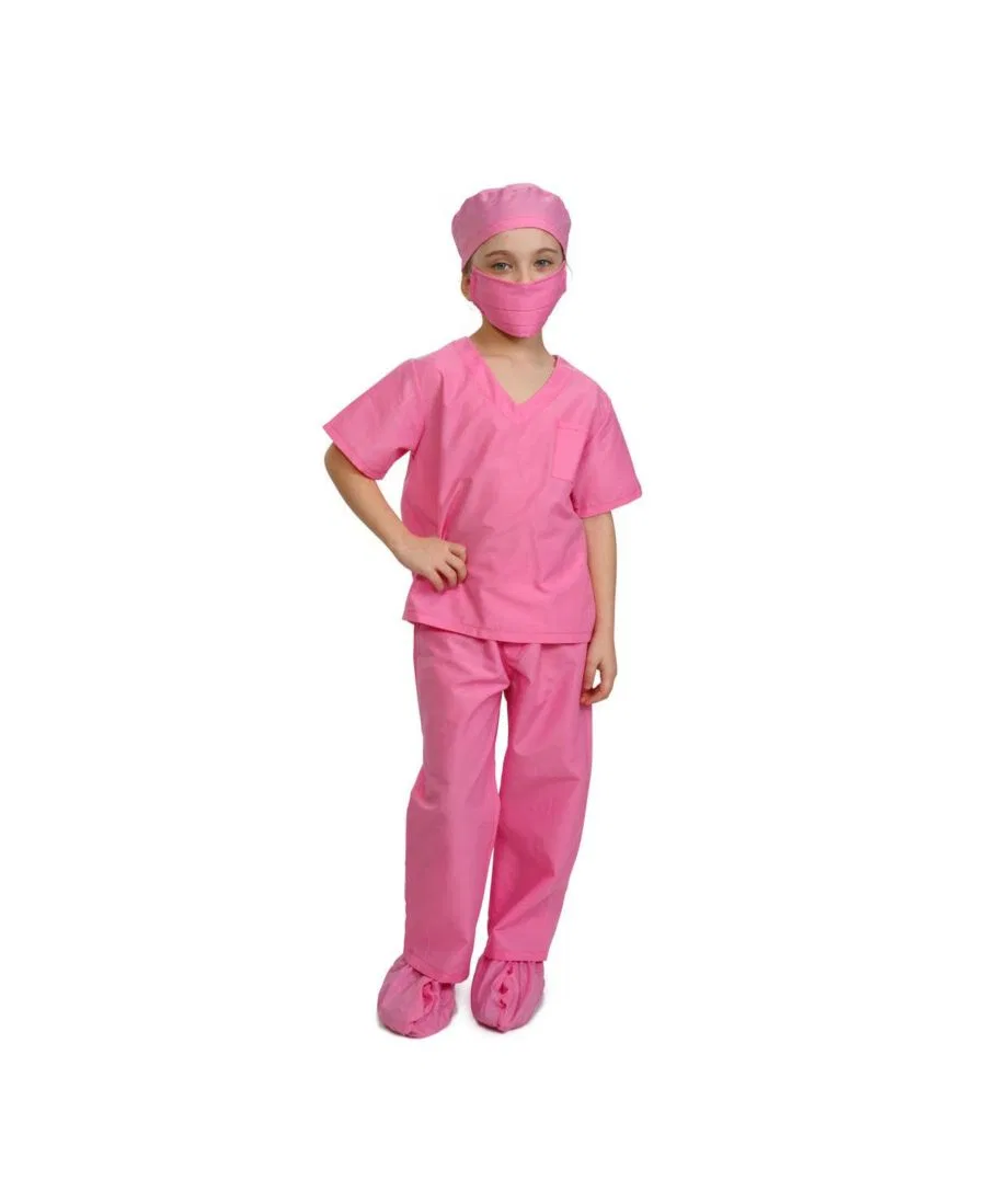 Детский костюм врача с шапочкой и маской Dress Up America, Pink