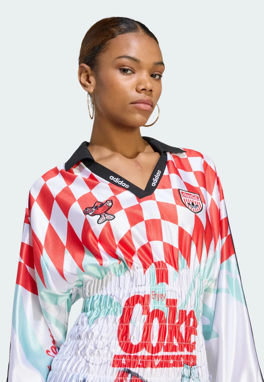 Футболка Adidas Originals Mash Up белого цвета — фото 4