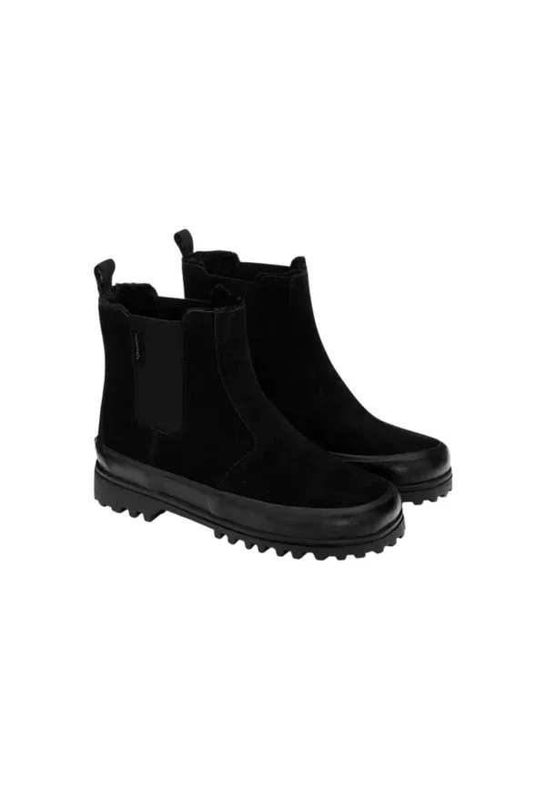 Кроссовки кожаные Baby shoes Superga Black, черный — фото 2
