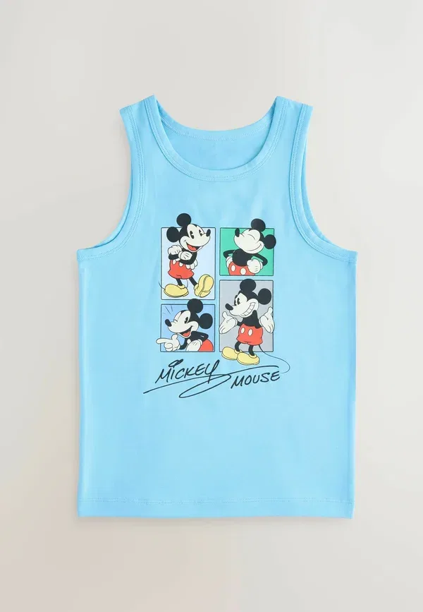 Комплект из 3 топов Mickey Mouse, Next White, белый/синий — фото 2