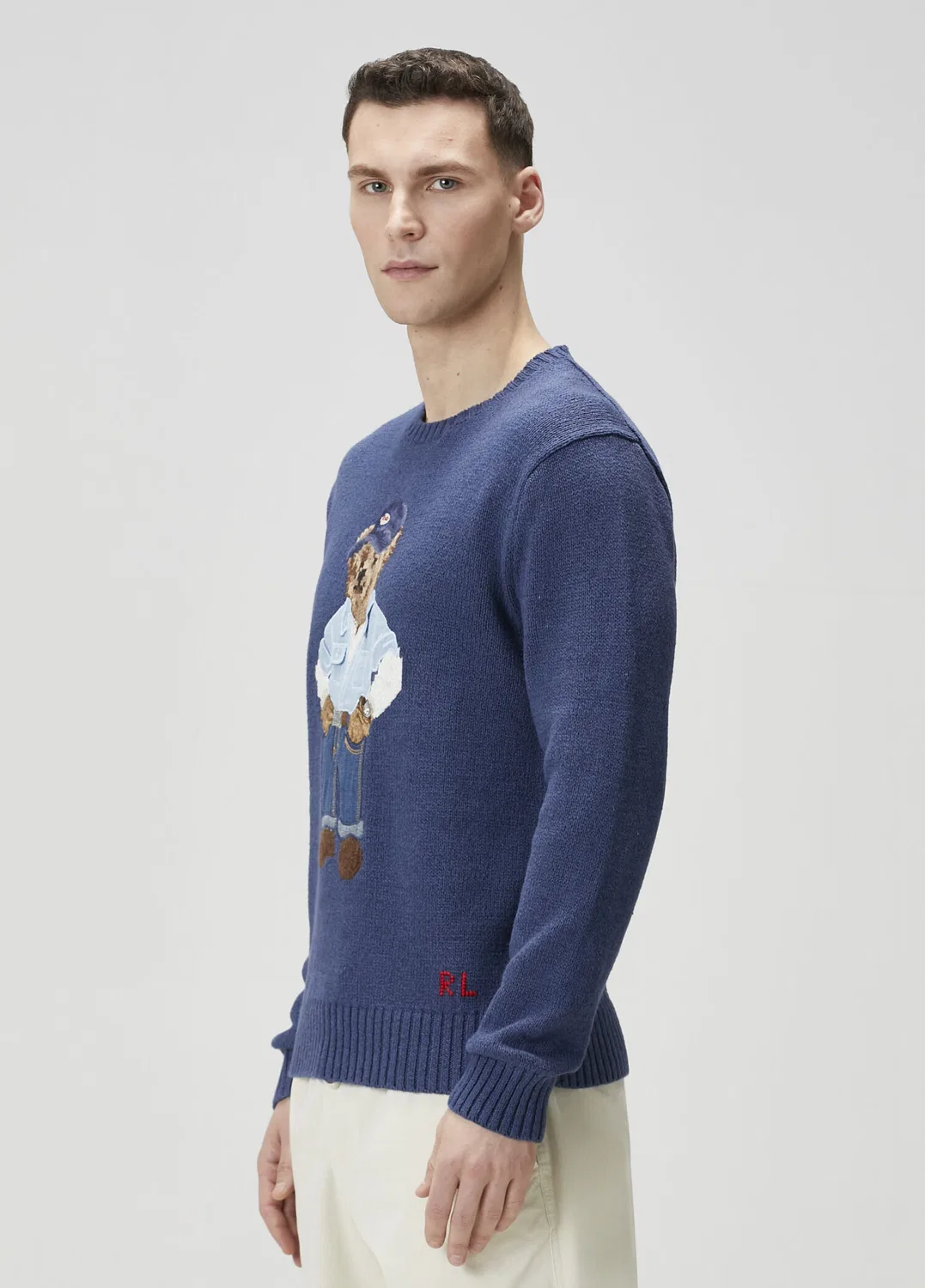 Свитер Jacarlı Keten Polo Ralph Lauren, lacivert — фото 3
