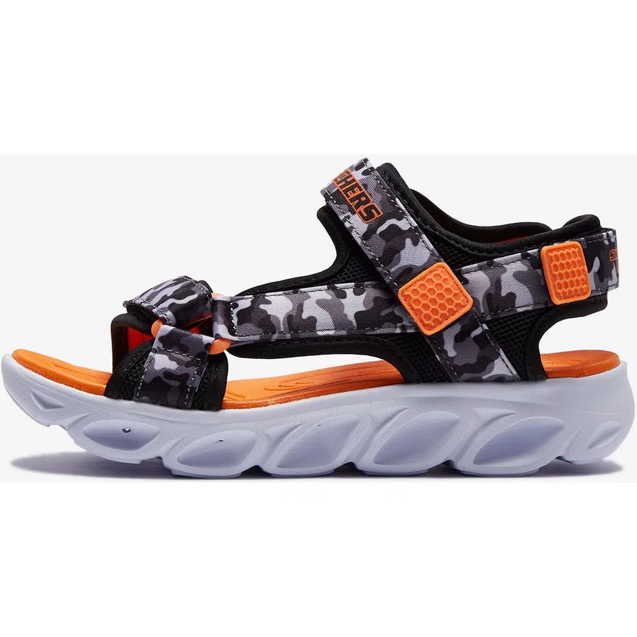 Светящиеся сандалии для мальчика с камуфляжным принтом Skechers Hypno-Splash, Синий