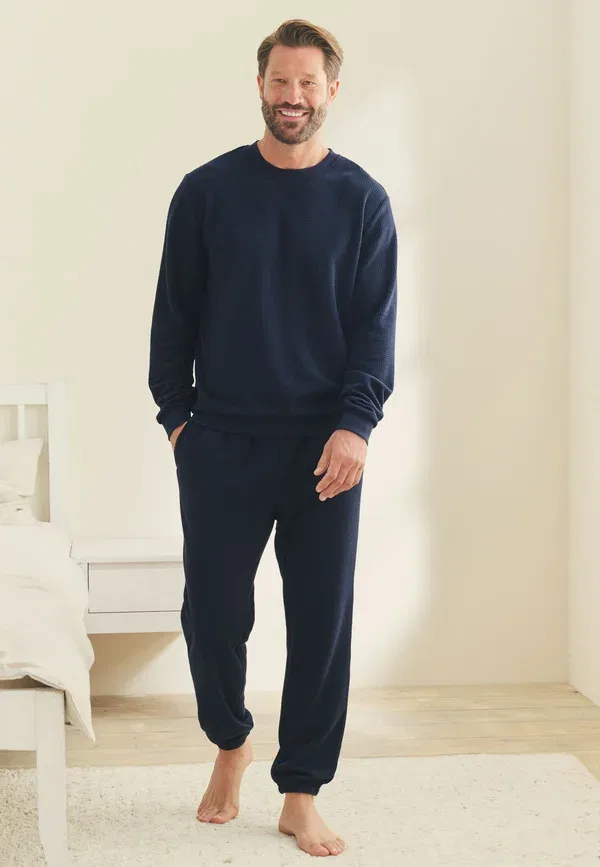 Пижама комплект из футболки и брюк Next Navy Blue, темно-синий