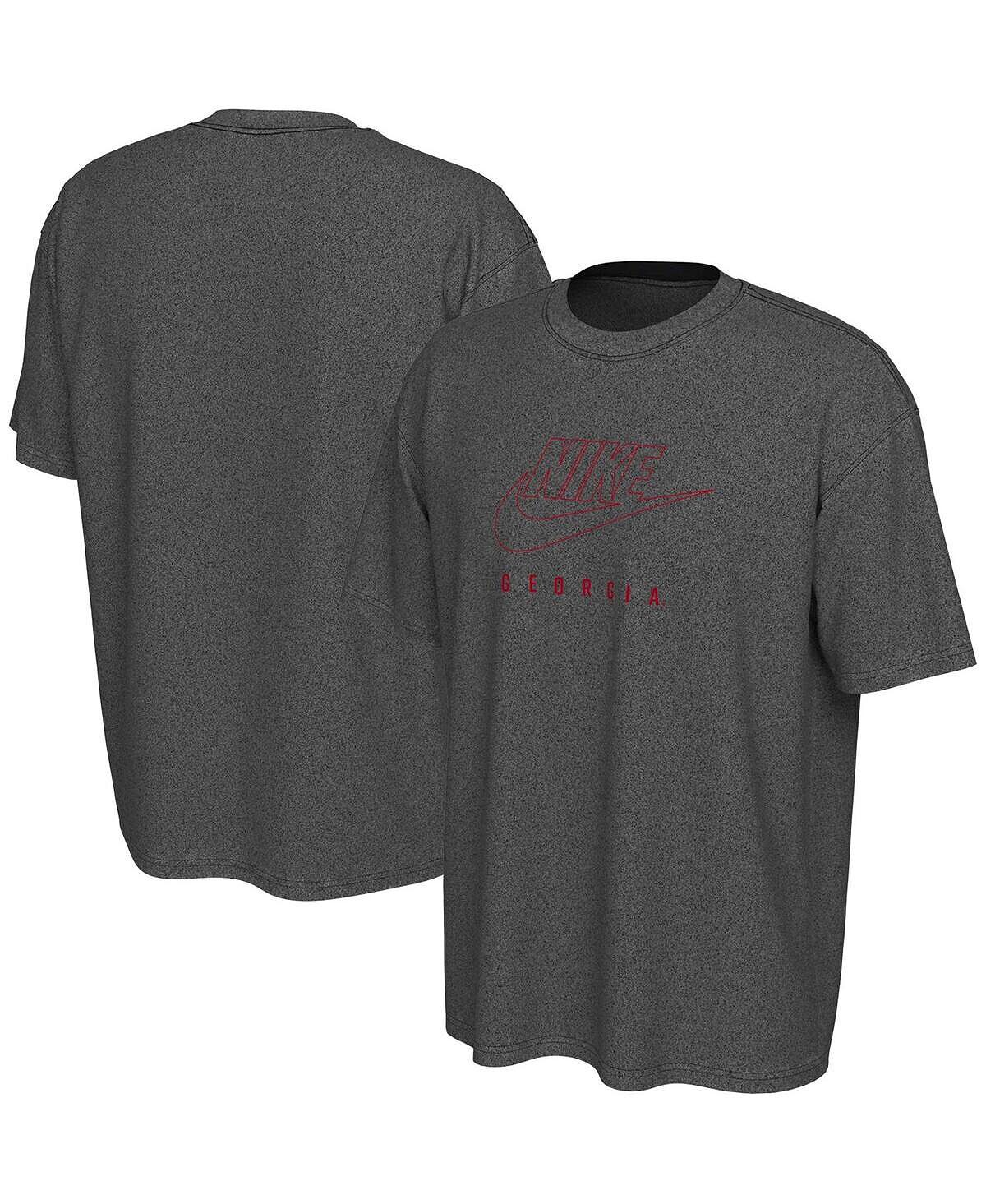 

Мужская футболка charcoal georgia bulldogs washed max90 Nike, мульти