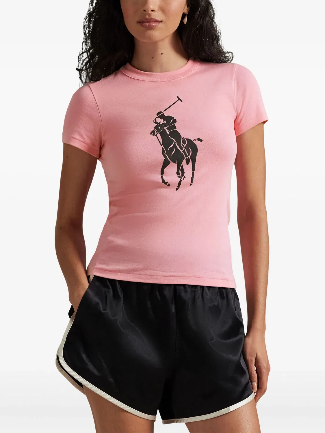 Футболка Pink Pony розовая Polo Ralph Lauren, розовый — фото 2