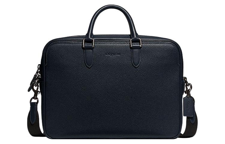 

COACH Готэм кожаная сумка через плечо портфель мужская большая синяя
